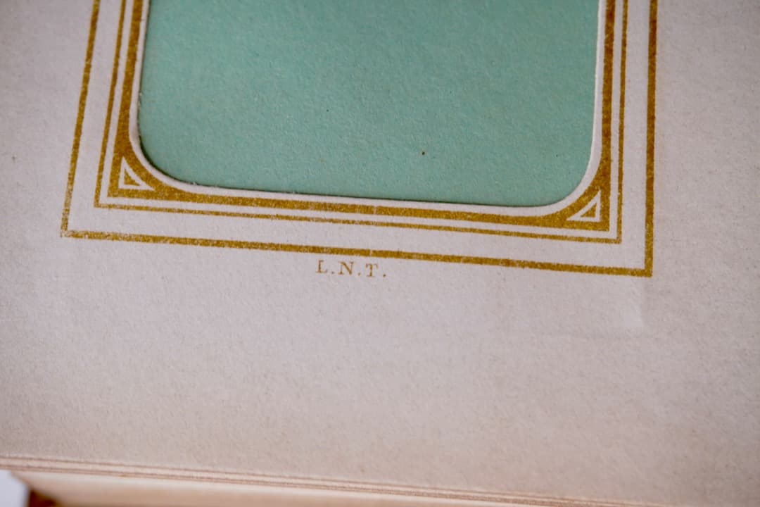 フランス アンティーク 革製アルバム 真鍮装飾 19世紀