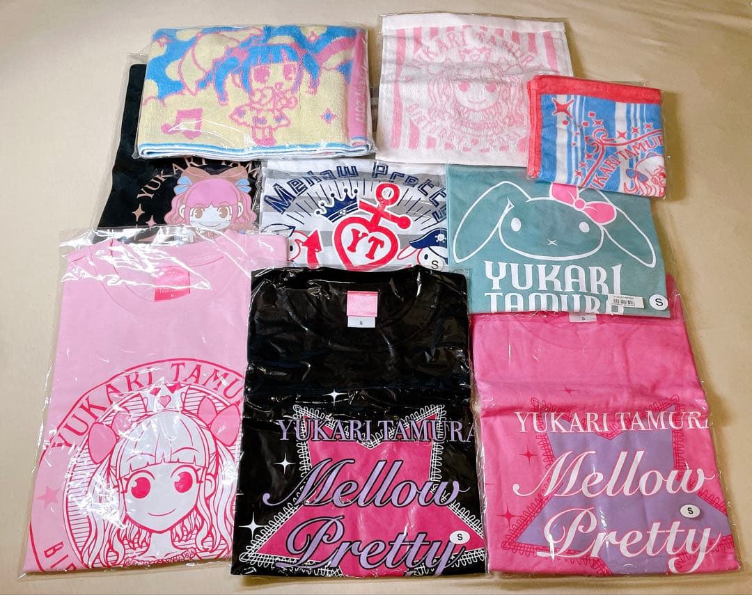 新品 田村ゆかり SサイズTシャツ 6枚 タオル3枚 セット