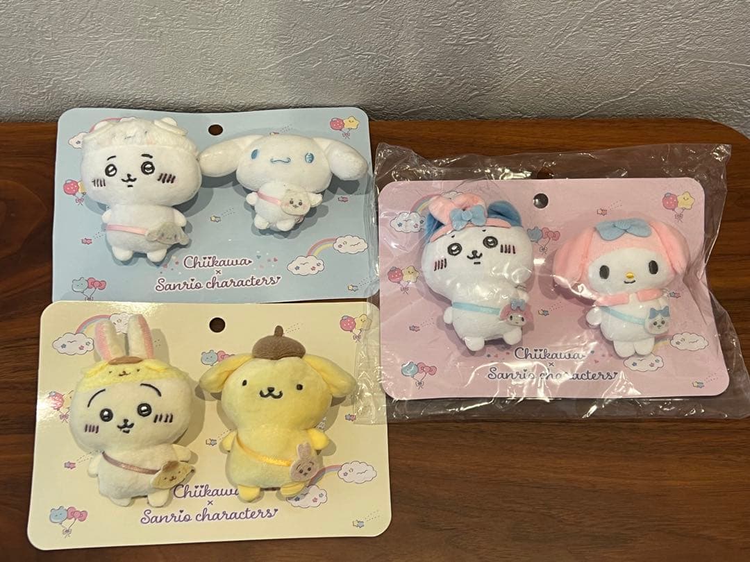 ちいかわ サンリオコラボ ぬいぐるみブローチ