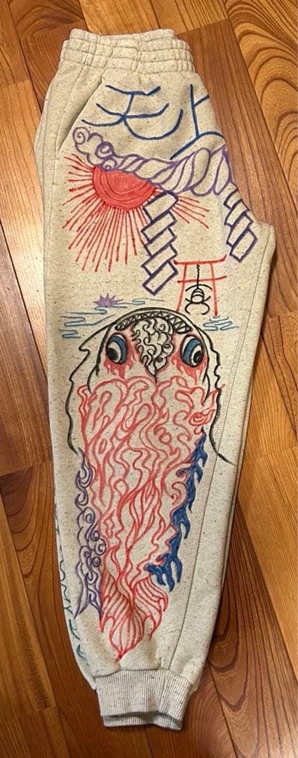 ART 宗教画　スウェットパンツ　両面