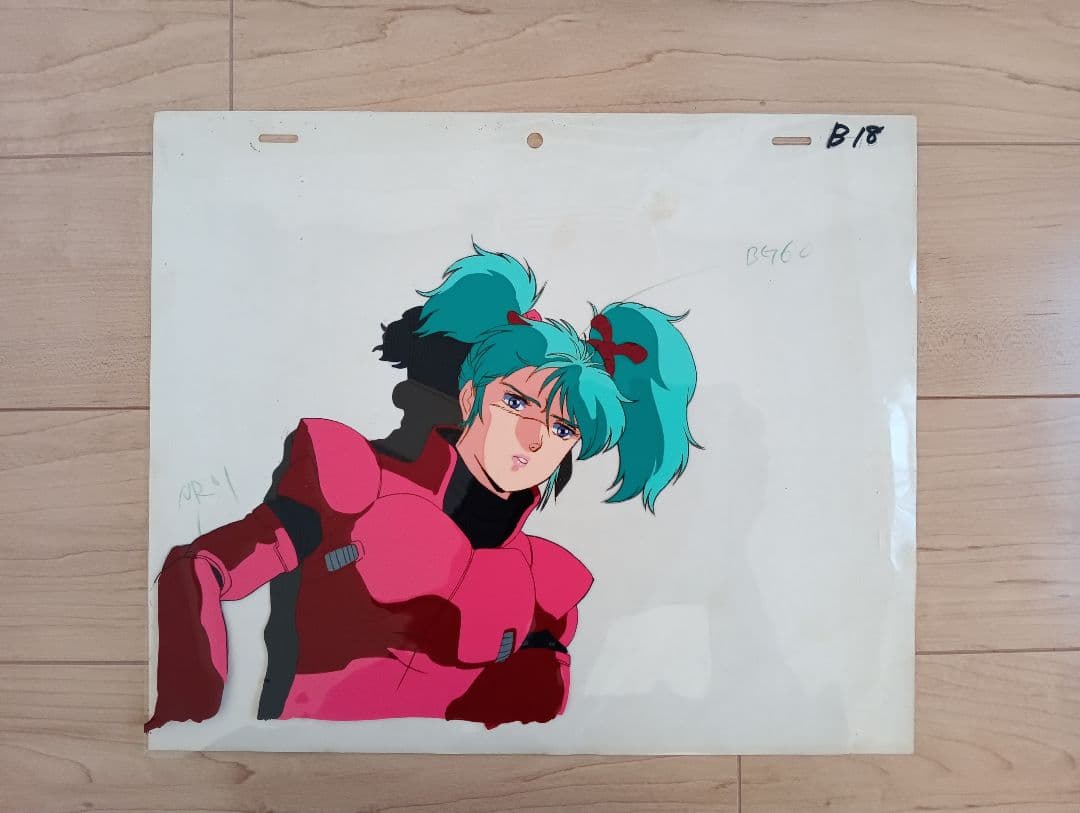 【当時物】機動戦士ガンダム 逆襲のシャア　クェス・パラヤ　セル画＆動画　1set