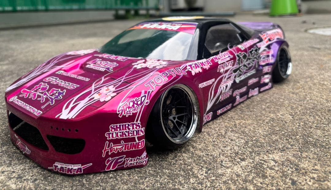 10/1 ラジコンボディー　NSX ロケットバニー　ラジドリ