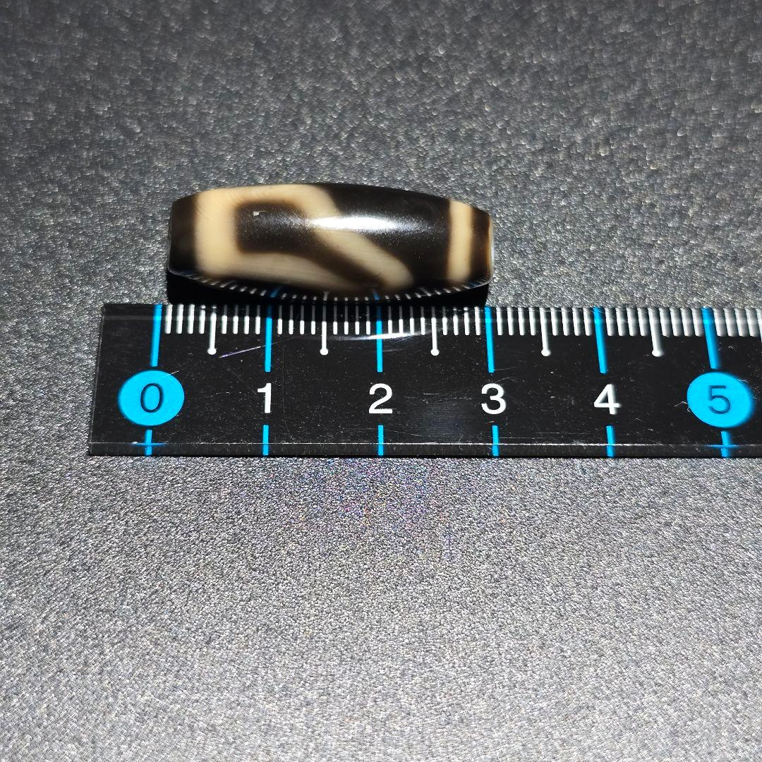 4 老礦天珠　特殊双天地靠山天珠　天珠　天然石　風水　ブレスレット　ネックレス