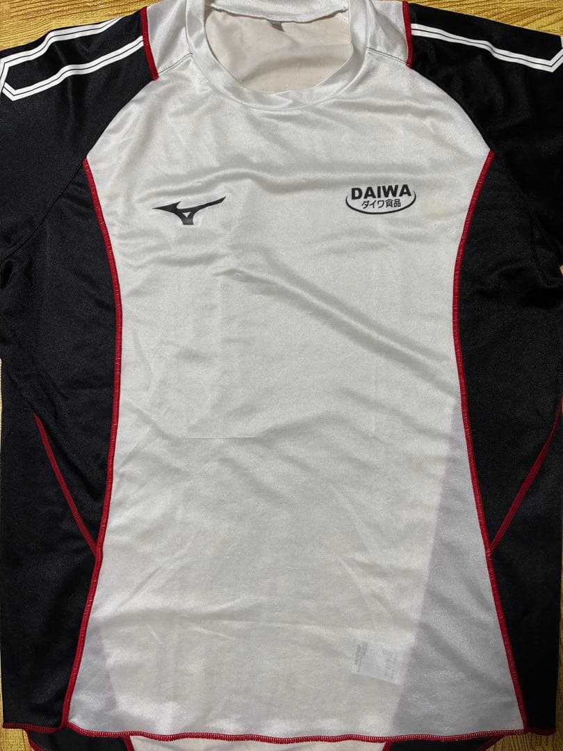 ドラマ陸王　ダイワ食品陸上部　半袖シャツ ホワイト/ブラック