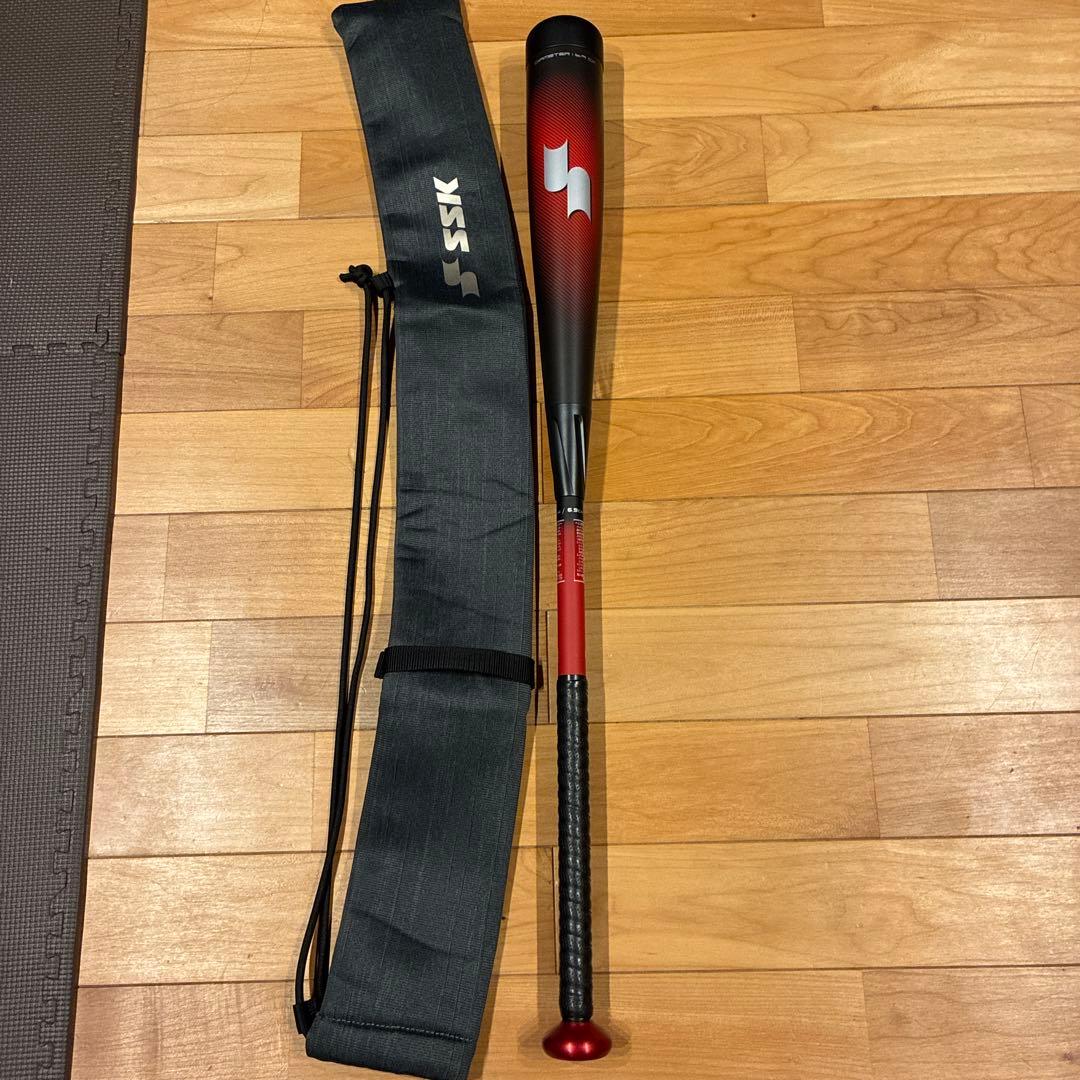 SSK 軟式バット MM23 83cm 700g ブラック×レッド