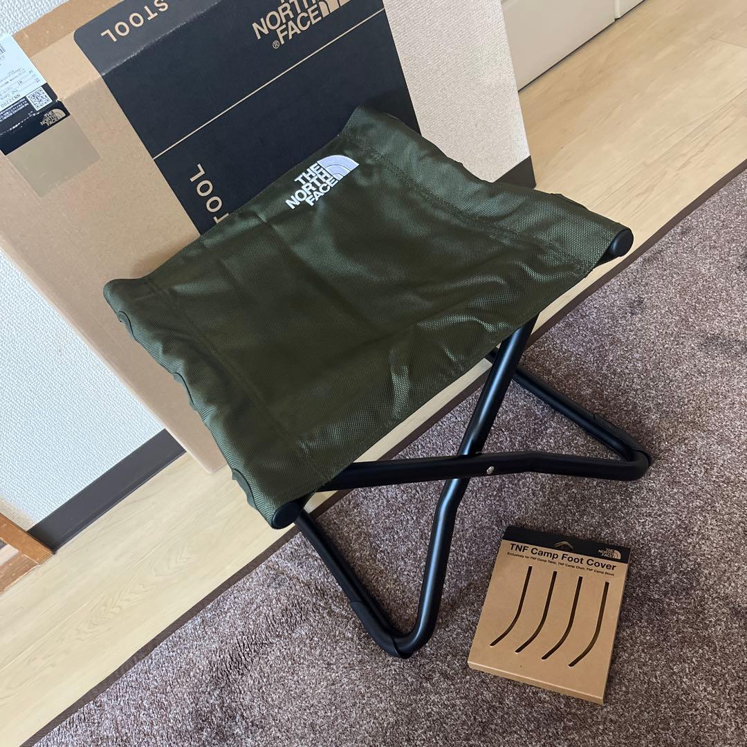 新品未使用　ノースフェイス　アウトドア　チェア　スツール　フットカバー　セット