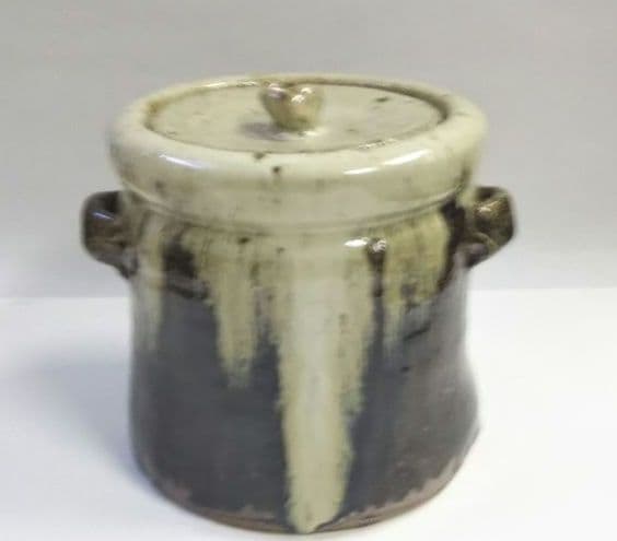 茶道具 水指 朝鮮唐津 唐津焼 鏡山窯 井上東也 共箱 自然坊