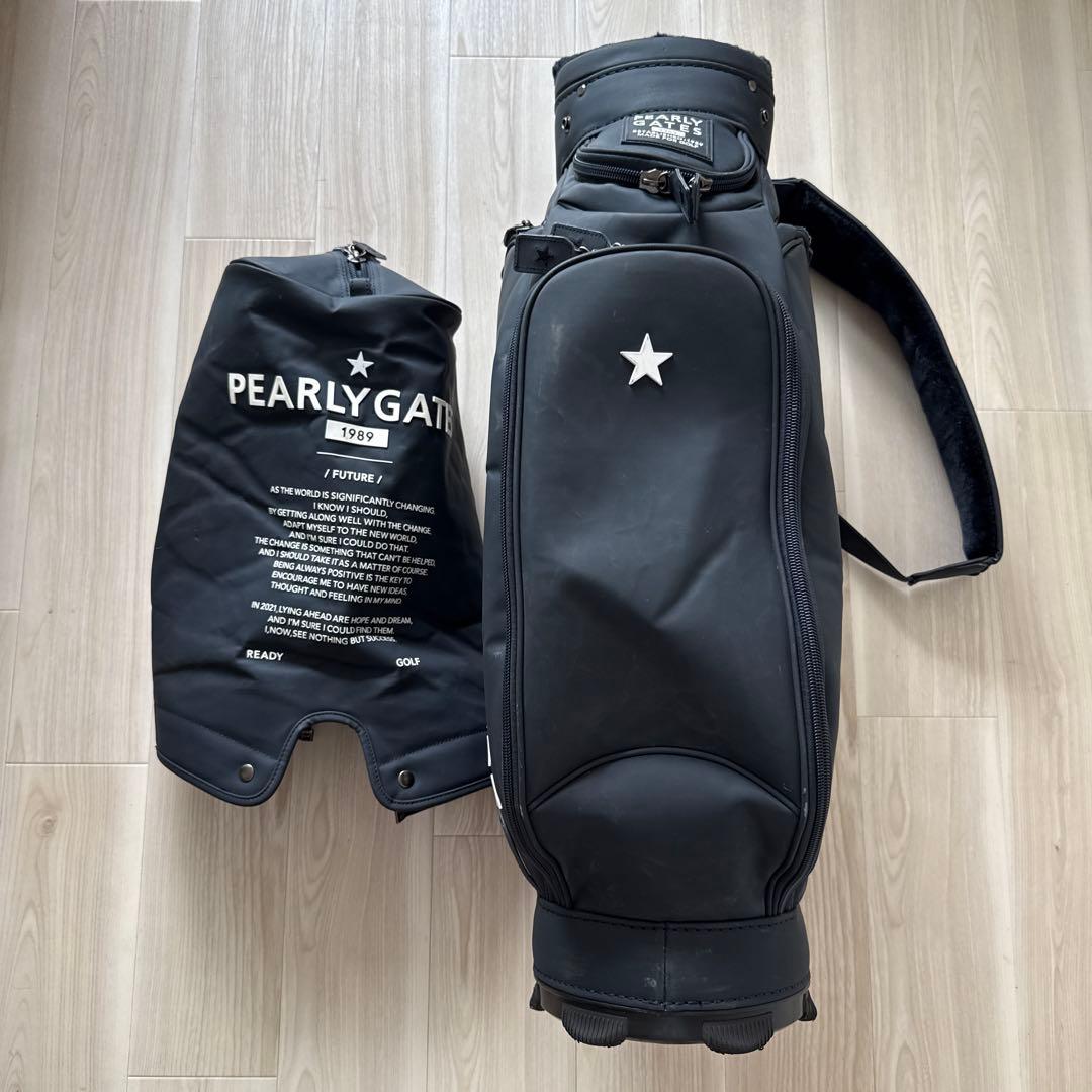 パーリーゲイツ　キャディバッグ　　トーナメントモデル　黒　ブラック