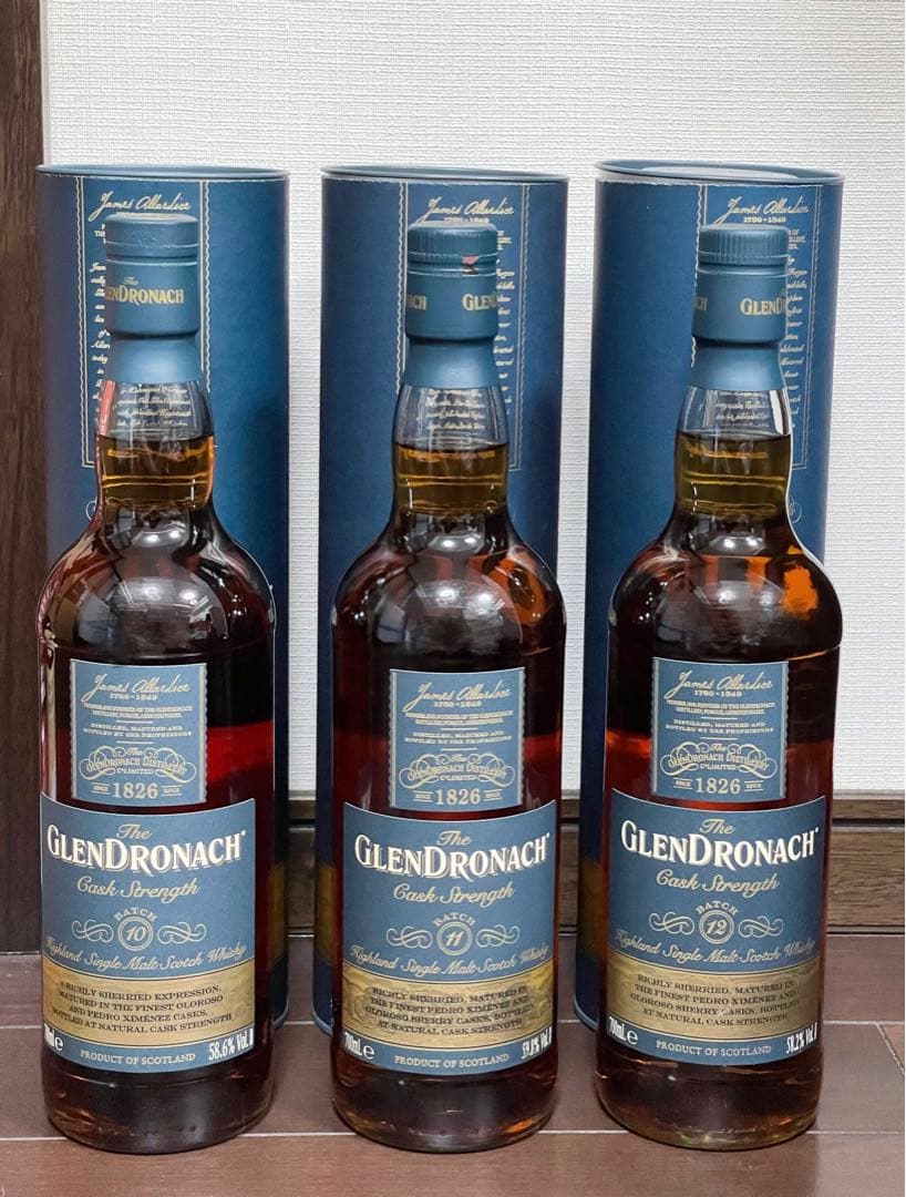 グレンドロナック カスクストレングス バッチ10 11 12の3本セット