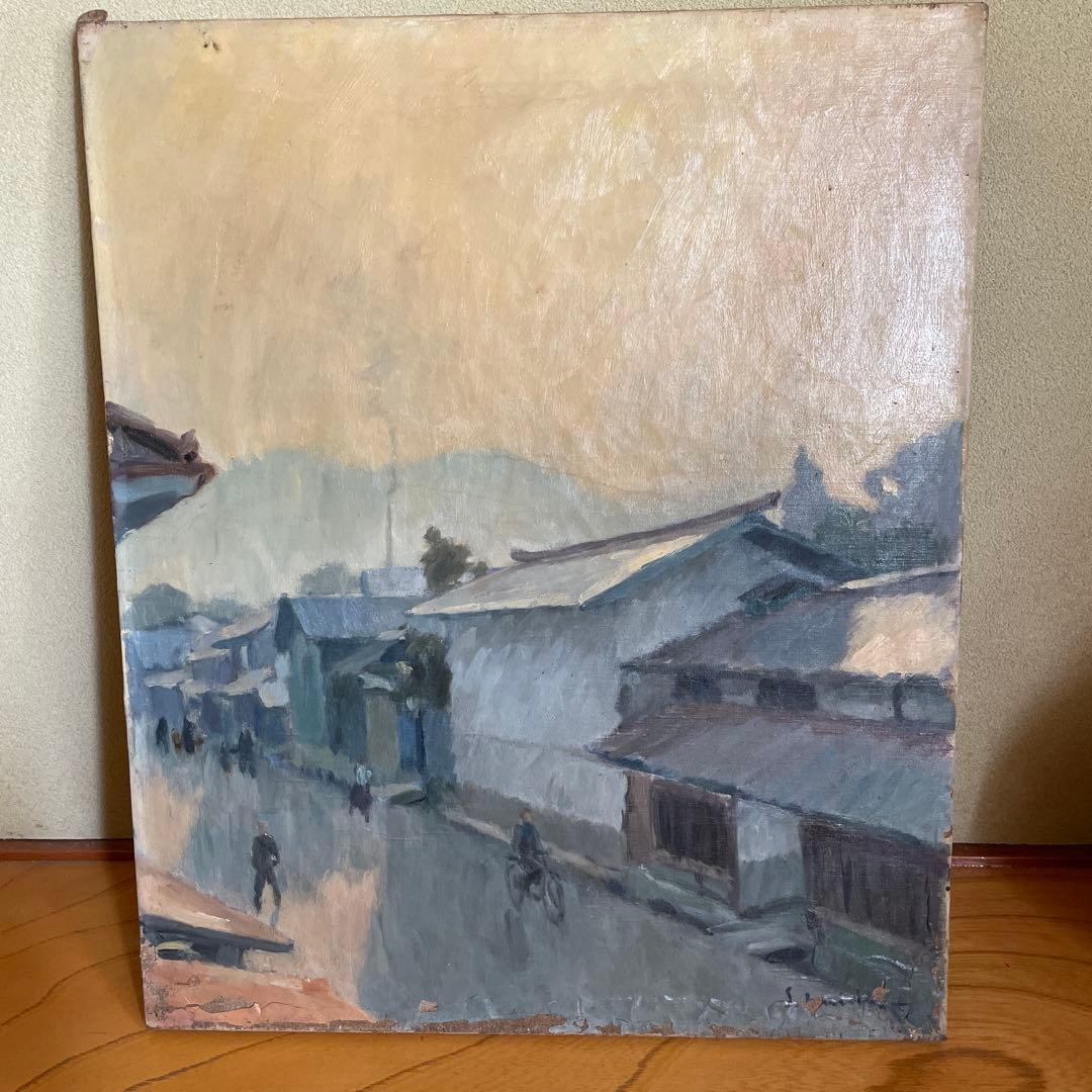 菅野矢一　画　「朝」