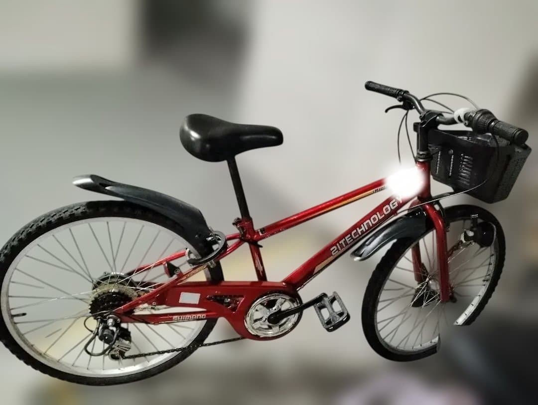 2ITECHNOLOGY ジュニアバイク レッド　24インチ