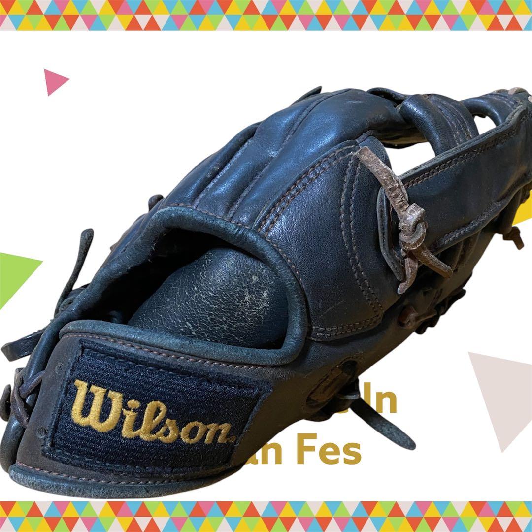 中古品　格安　売り切り　野球　Wilson 硬式グローブ 黒