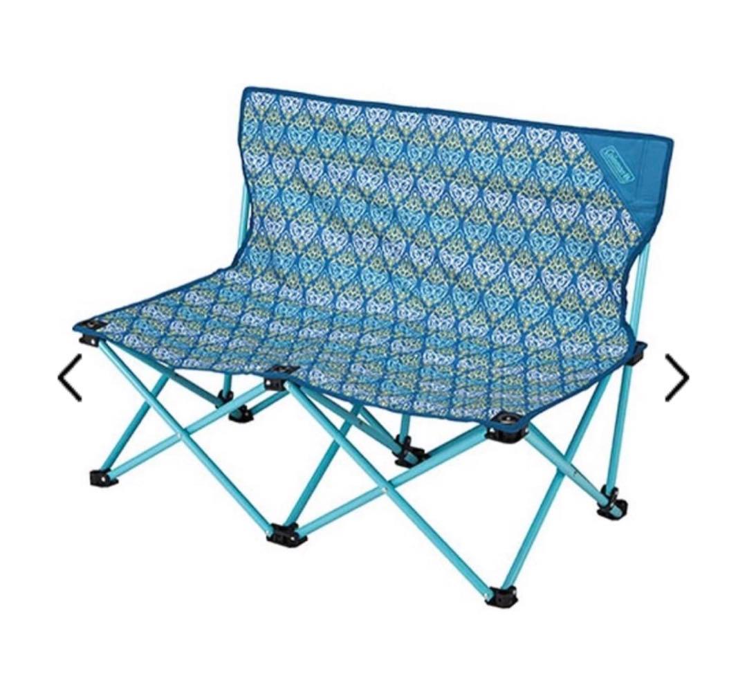 コールマン 2人掛けチェア ファンチェアダブル フォリッジ ブルー