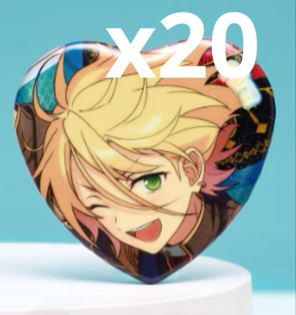 あんスタ 白鳥藍良 中国 TRIP ハート缶バッジ