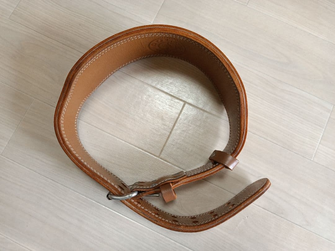 ゴールドジム（GOLD’S GYM）　プロレザーベルト　Lサイズ