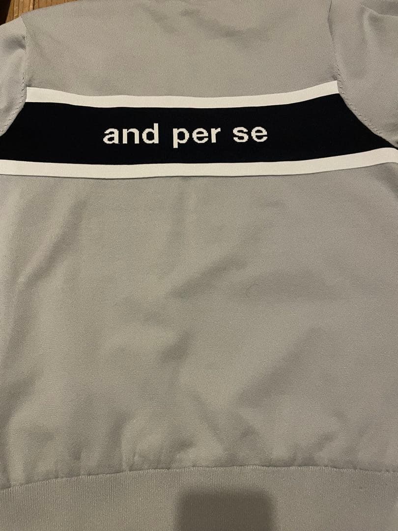 新品未使用 and per se ジップアップゴルフジャケット