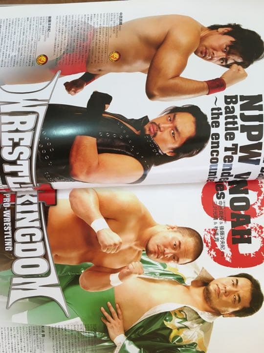 プロレス　Tシャツ　武藤敬司vs棚橋弘至プリント　記念パンフレット付き