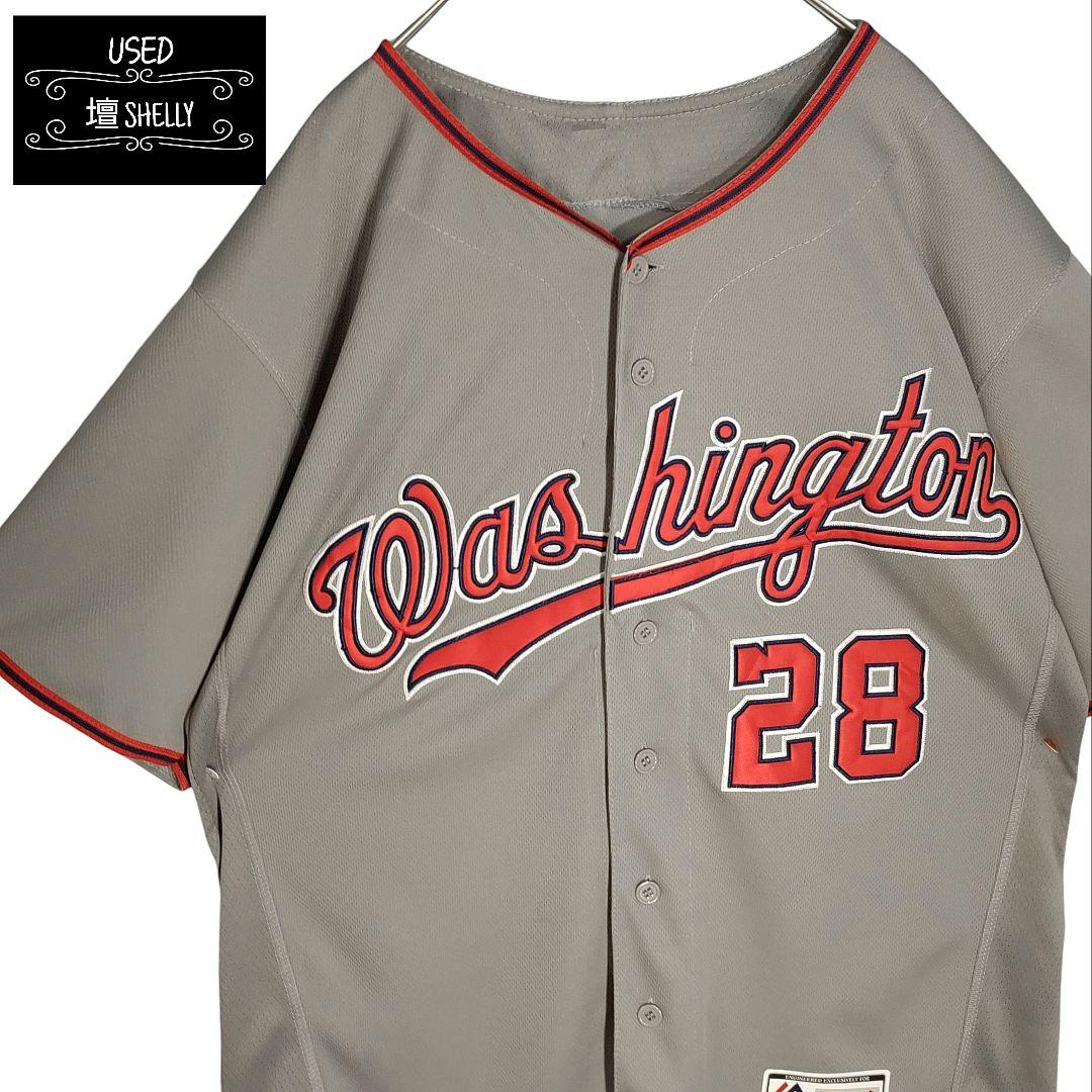 Majestic ワシントン ナショナルズ オーセンティック ベースボールシャツ
