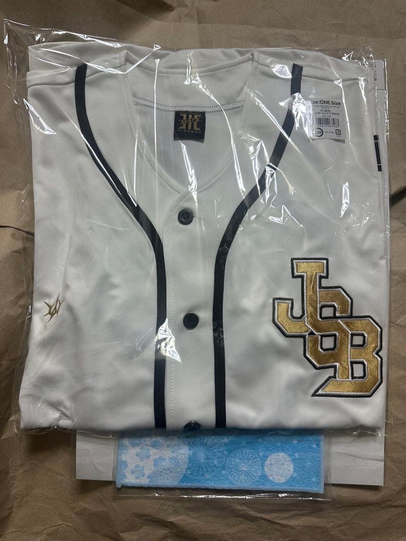 三代目 ベースボールシャツ WHITE 白 FC限定 KINGDOM