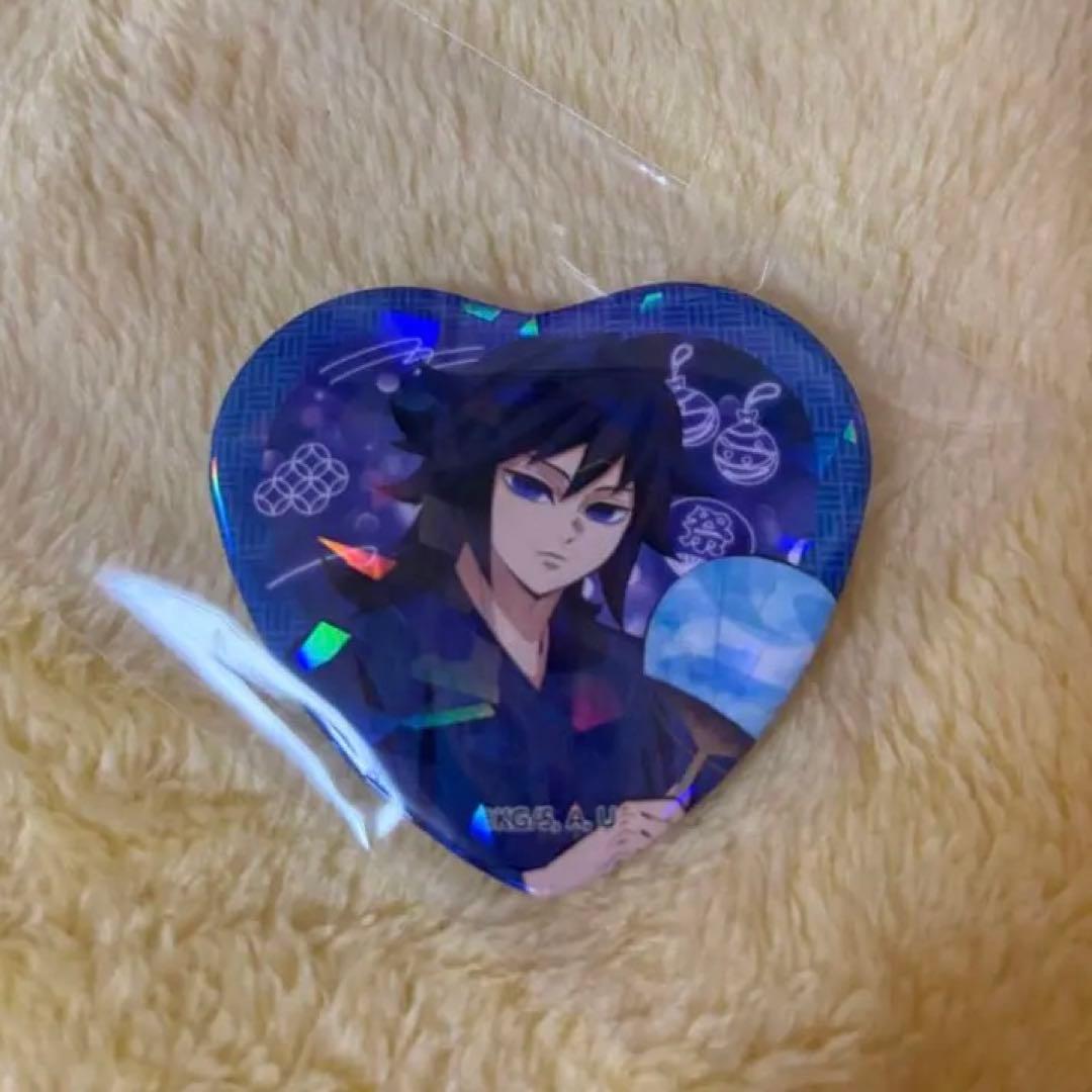 鬼滅の刃 冨岡義勇 ナムコ 応援キャンペーン B賞 ハート缶バッジ namco