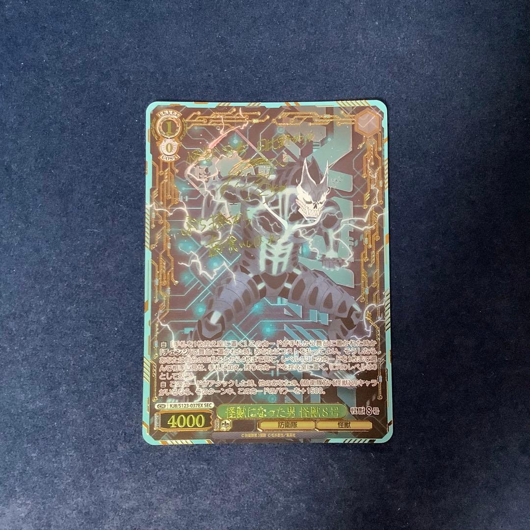 ヴァイスシュヴァルツ　怪獣になった男 怪獣8号　SEC サイン