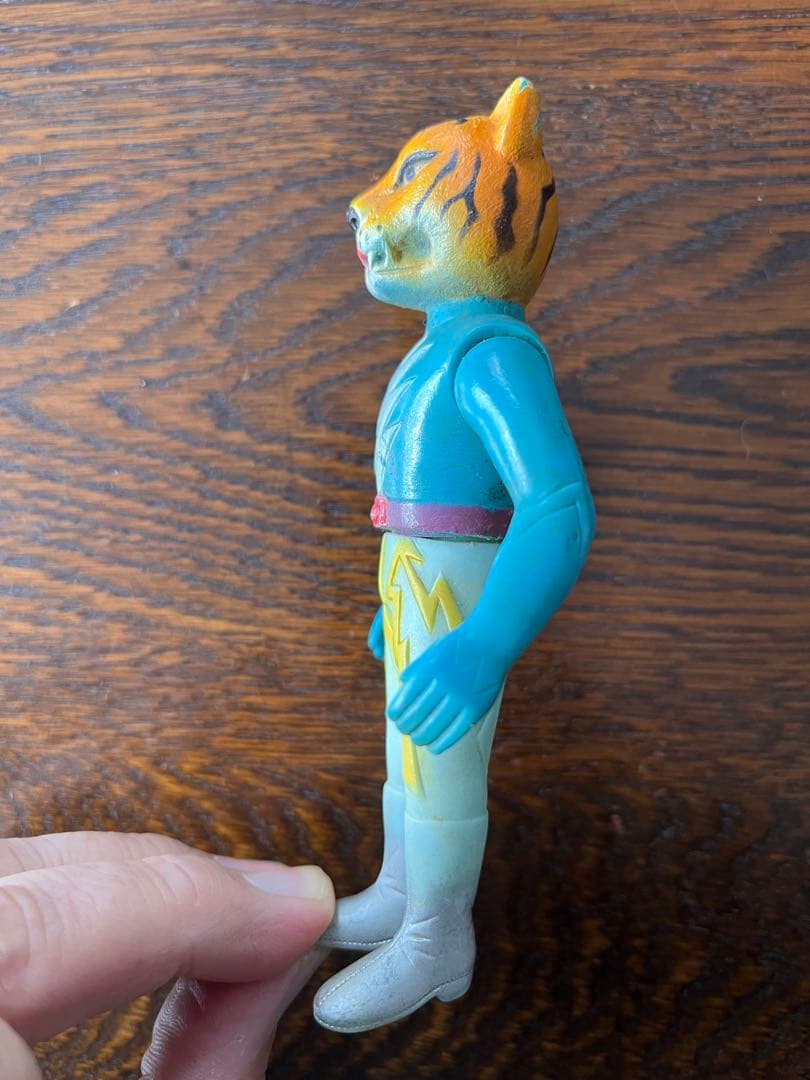 送料込み 当時物 顔美品 タイガーセブン ポピー ソフビ