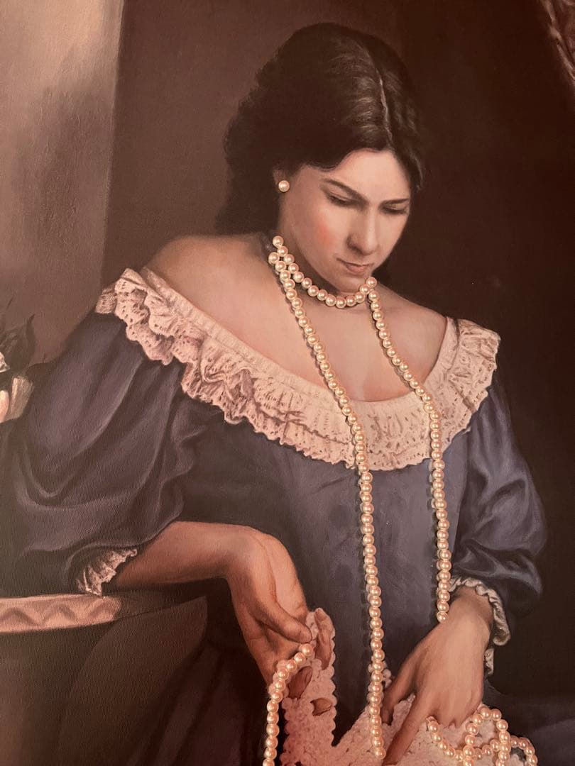 KARE 絵画 アート インテリア 女性とパール