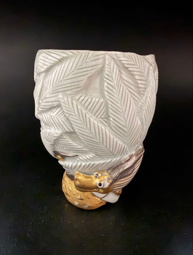 植葉香澄　龍盃　共箱、共布、栞　ぐい呑