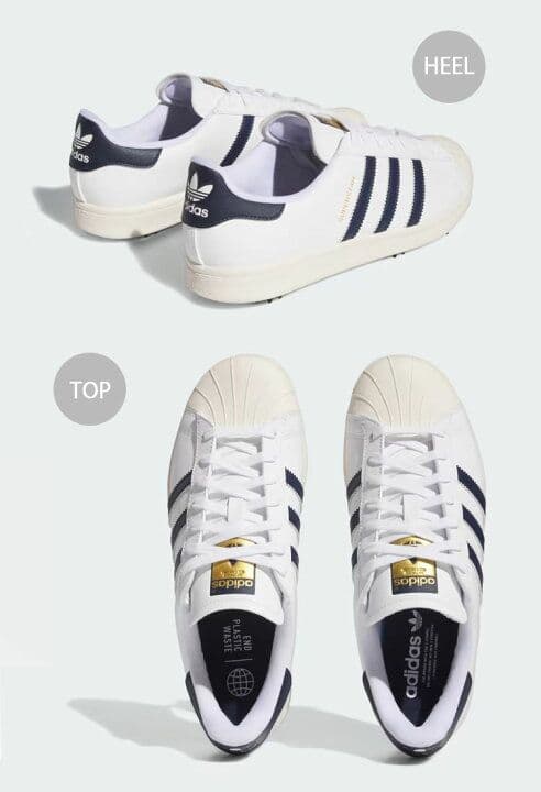 adidas SUPERSTAR GOLF ID5003 ホワイト/ネイビー