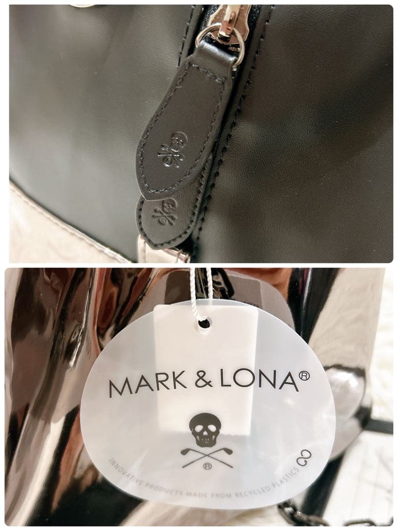 新品　マークアンドロナ　ゴルフバッグ　ボストンバッグ　ブラック　ロゴ