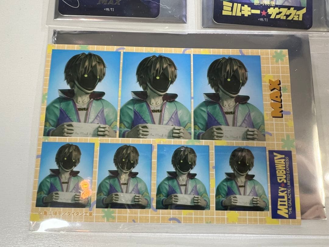 ミルキーサブウェイ マックス カード ステッカー　ブロマイド