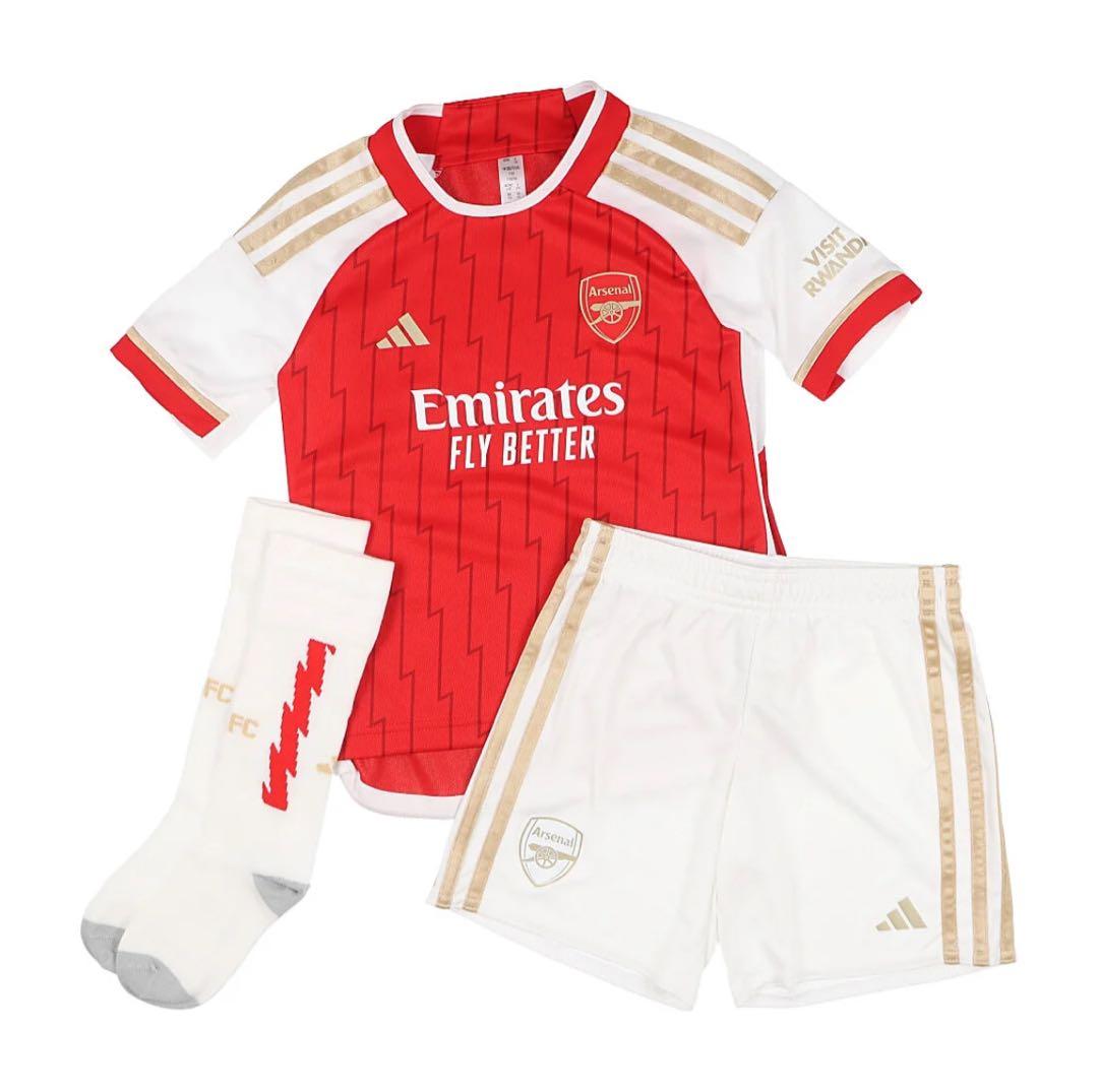 アーセナル　ホームミニキット　ユニフォーム　adidas 3点セット