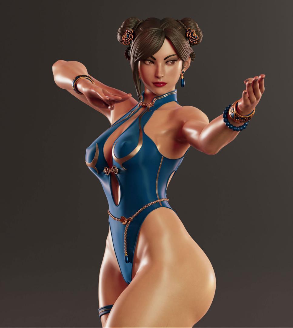 1/4　未塗装 未組立　47CM　フィギュア　ガレージキット 【 蒼華リー 】