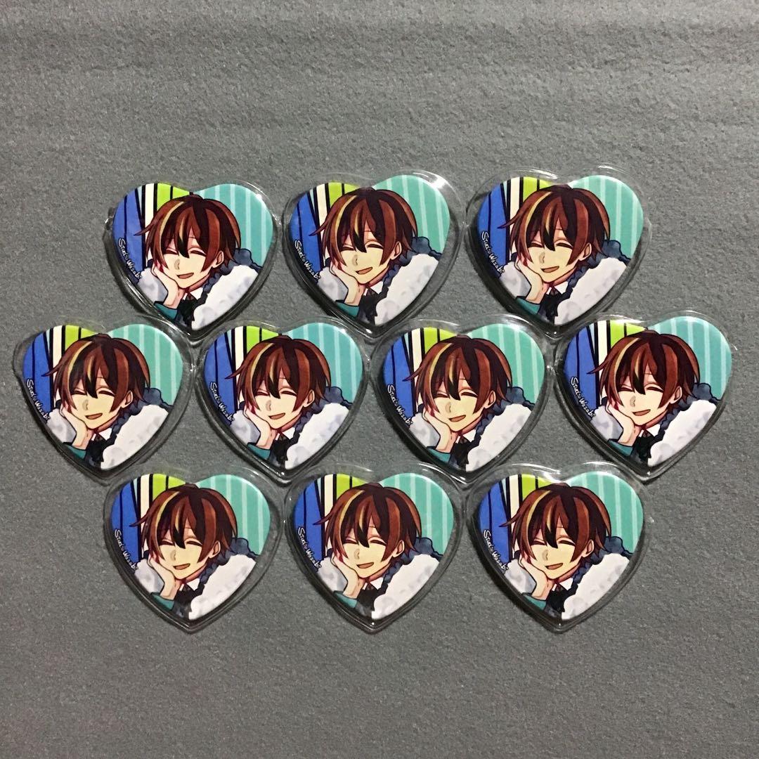 スタジオわさび 狼ゲーム ソウシロウ ハート缶バッジ 10個セット