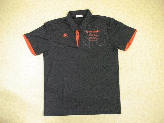 65455　ルコック　ポロシャツ　紺色　XO