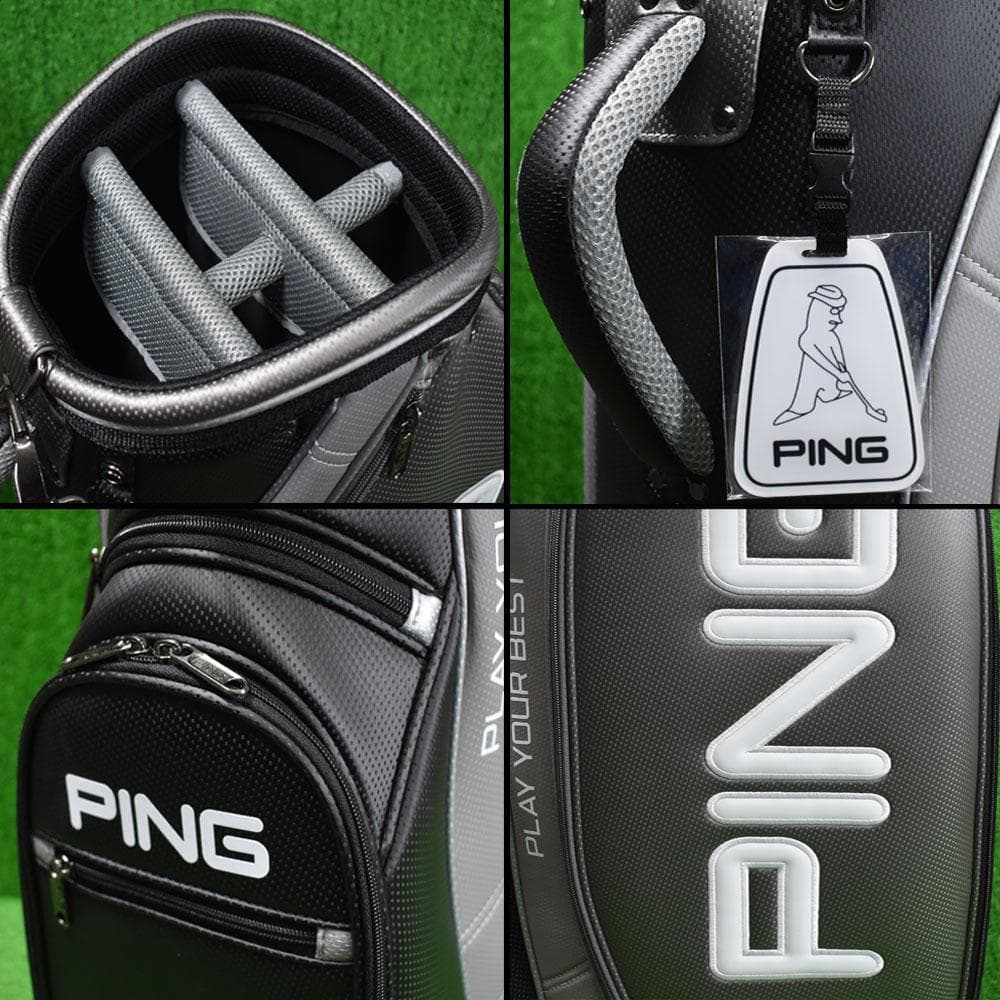 PING GOLF/ピン ゴルフ キャディバッグ９型【黒/グレー】新品！