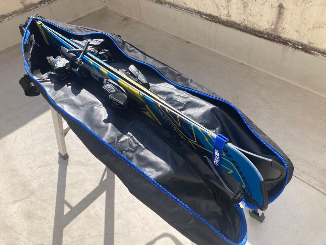 【美品】ショートスキー　SALOMON ショートカート125 バンド ケース付