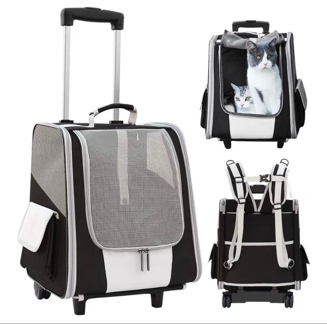 ペットキャリーカート　犬猫用 ペットキャリー キャスター付き