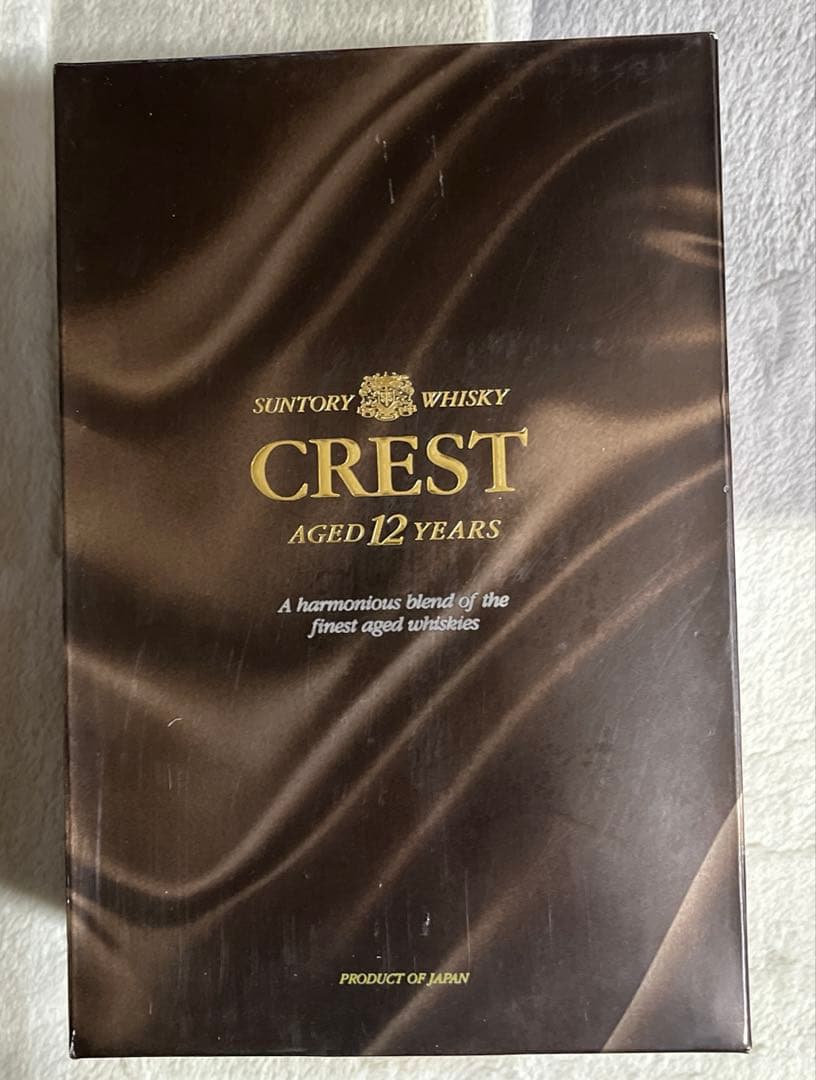 古酒　サントリークレスト 12年　旧ボトル　黒キャップ　750ml 43%