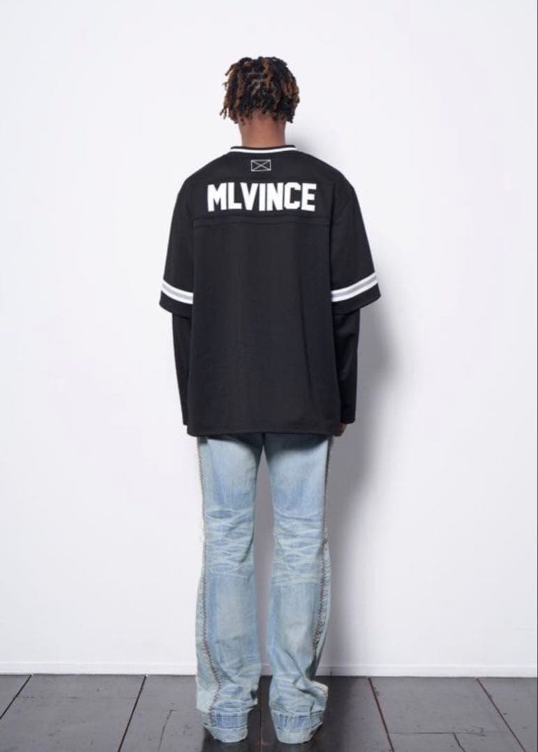 【極美品】MLVINCE メルヴィンス フットボールシャツ ホッケーシャツ XL