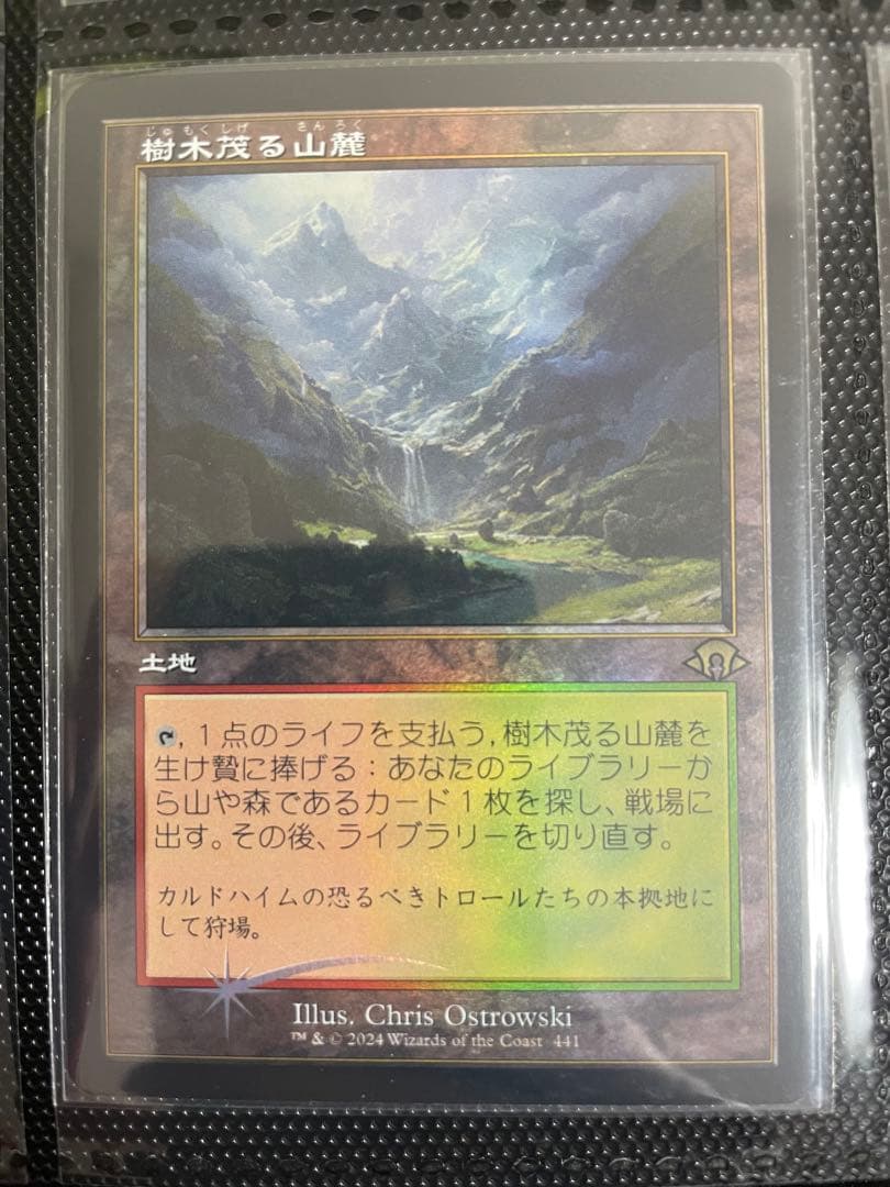 樹木茂る山岳 旧枠 FOIL