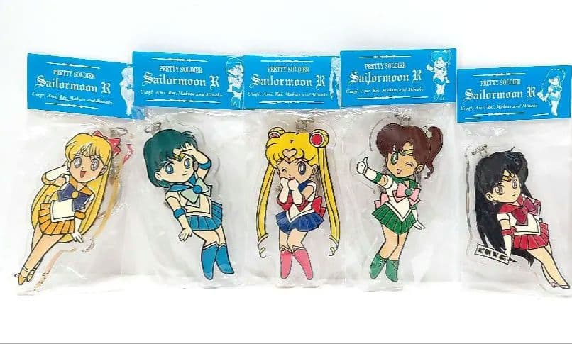 希少　レア　レトロ　セーラームーン　アクリル　キーホルダー　6体