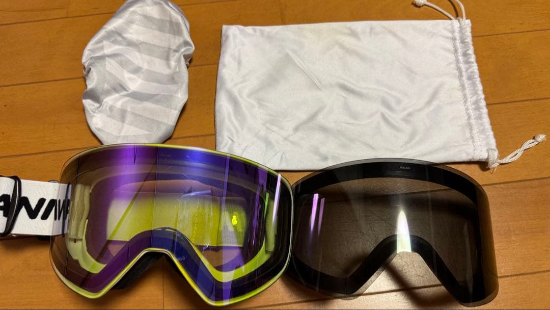 ハイマスマニアハイマニゴーグルセットマグネットバイオレットミラー・スモークレンズ