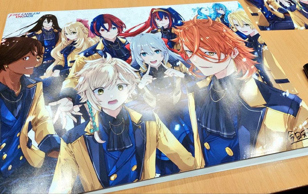 ファイアーエムブレムエンゲージ人気投票直筆サイン入りポスター最強ジャンプ当選品