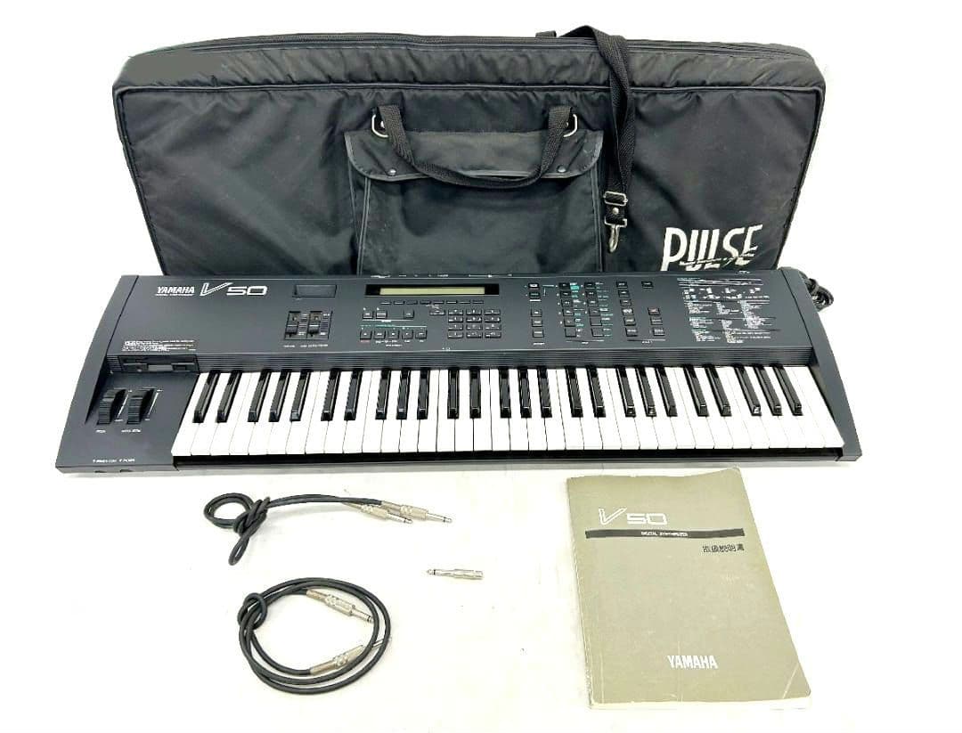 ヤマハ YAMAHA V50 シンセサイザー デジタル 61鍵盤ソフトケース付き