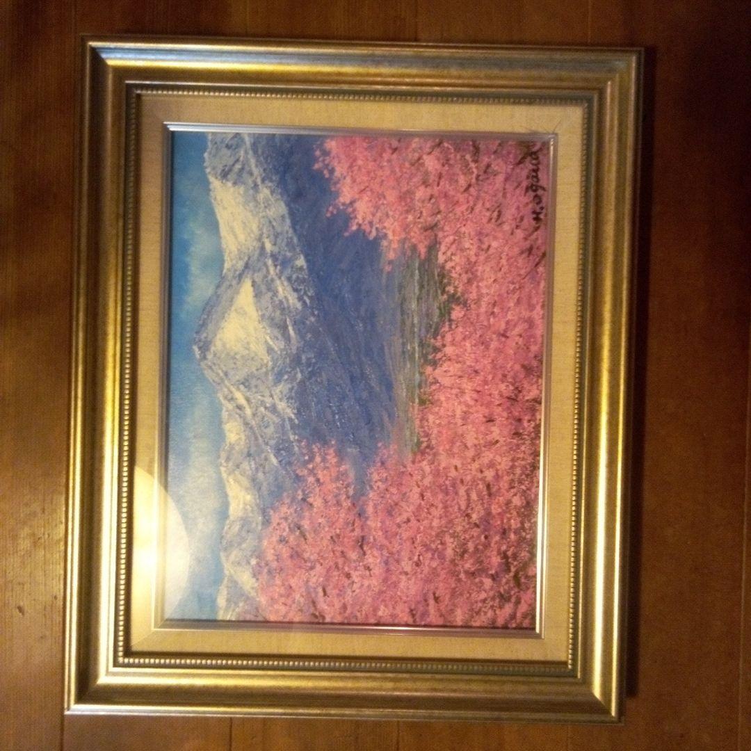 小川久雄作常念岳と桜6号です。