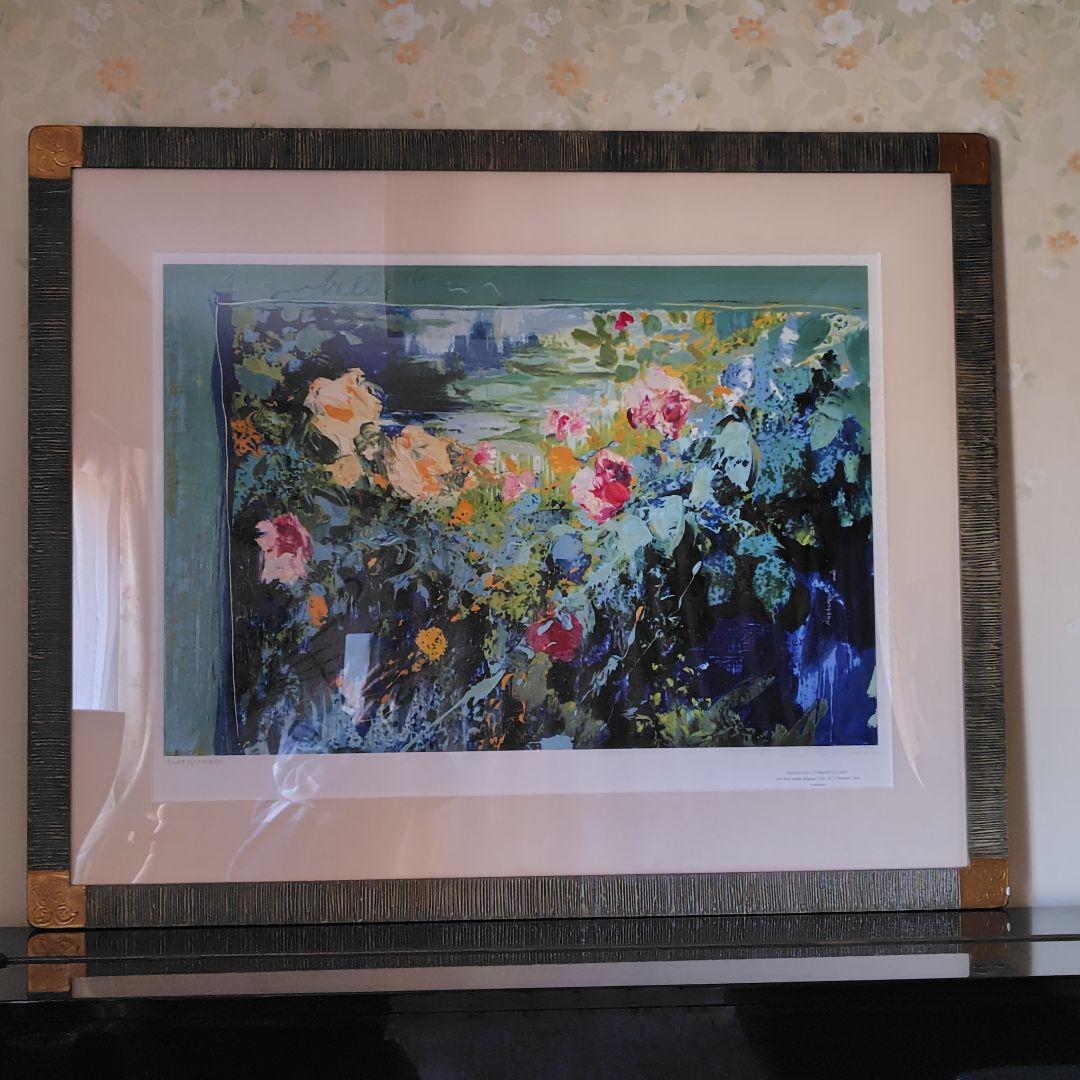 花の風景 版画トレンツリャド「パガデルの薔薇」