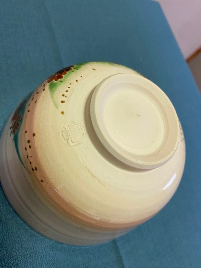 【本日限定】茶道具/茶碗 中村能久 『色絵 吉野山之図』京焼 東福窯　共箱