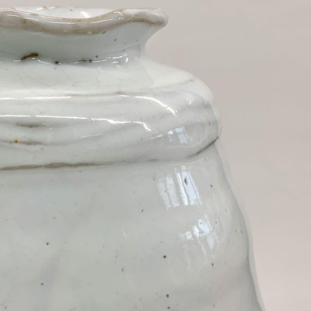 【花入18】萩3  白萩　小松健　高さ20.5㎝