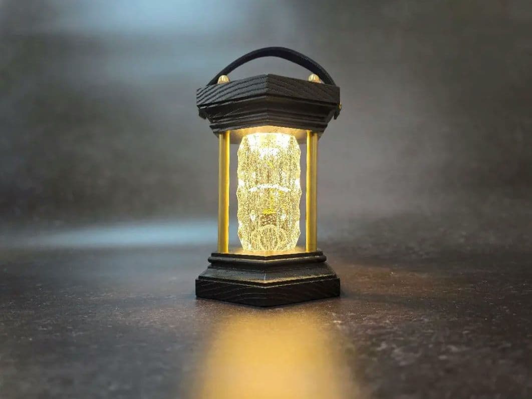 ゴールゼロ クリスタルシェード ブラック ルーカス ランタンシェード